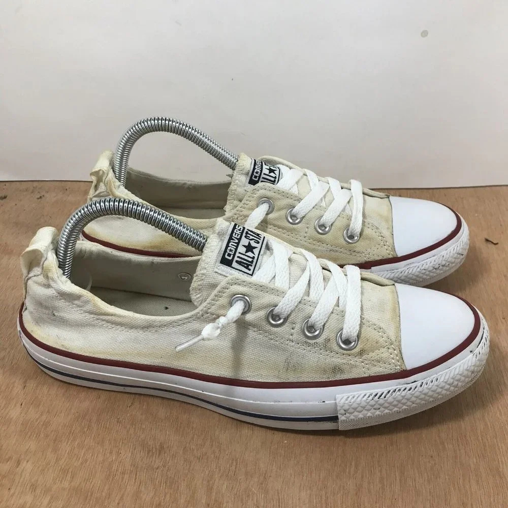 Converse All Star Chuck Taylor White Low Top Shoes shoreline Women’s Size 9.5